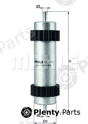  KNECHT part KL915 Fuel filter