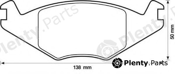  JURID part 571315J Brake Pad Set, disc brake