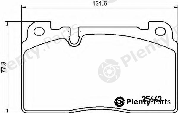  BREMBO part P85133 Brake Pad Set, disc brake