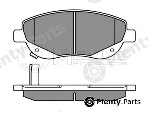  MEYLE part 0252494619/W (0252494619W) Brake Pad Set, disc brake