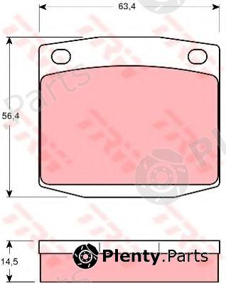  TRW part GDB169 Brake Pad Set, disc brake