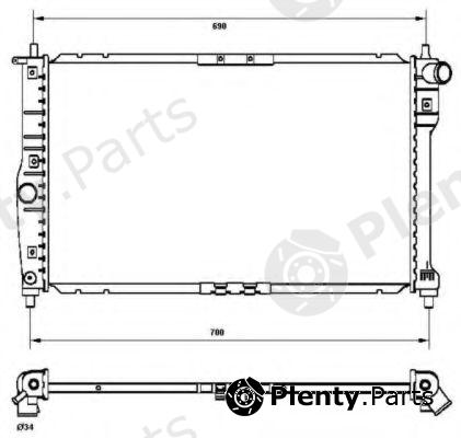  NRF part 53253 Radiator, engine cooling