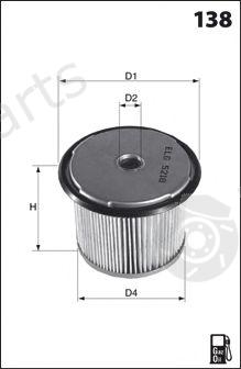  MECAFILTER part ELG5218 Fuel filter