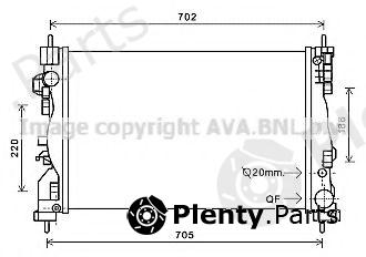  AVA QUALITY COOLING part AL2119 Radiator, engine cooling
