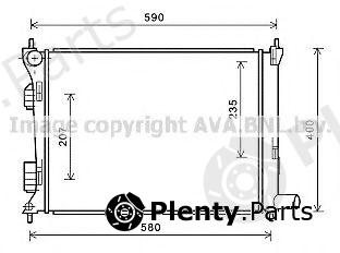  AVA QUALITY COOLING part HYA2277 Radiator, engine cooling