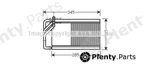  AVA QUALITY COOLING part KA6125 Heat Exchanger, interior heating