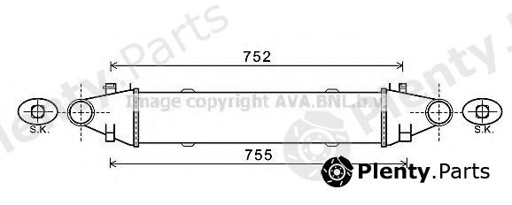  AVA QUALITY COOLING part MSA4556 Intercooler, charger