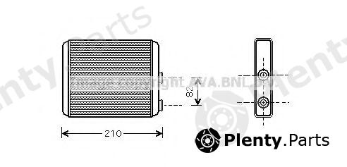  AVA QUALITY COOLING part OLA6353 Heat Exchanger, interior heating
