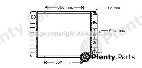  AVA QUALITY COOLING part VO2039 Radiator, engine cooling