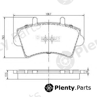  NIPPARTS part J3601079 Brake Pad Set, disc brake