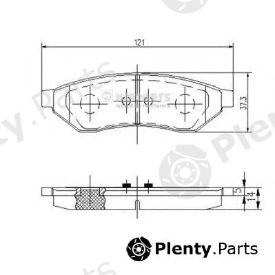  NIPPARTS part J3610902 Brake Pad Set, disc brake