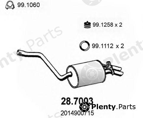 ASSO part 28.7003 (287003) End Silencer