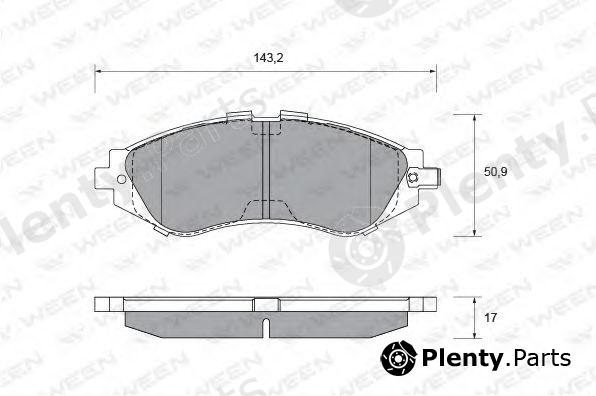  WEEN part 151-1109 (1511109) Brake Pad Set, disc brake
