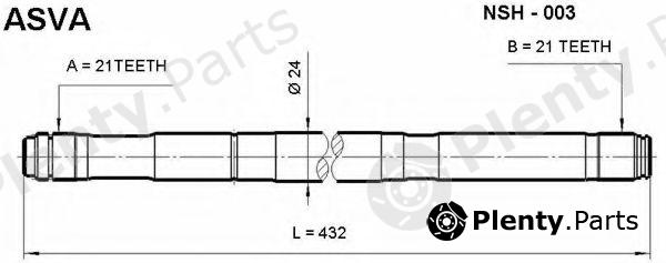  ASVA part NSH003 Replacement part