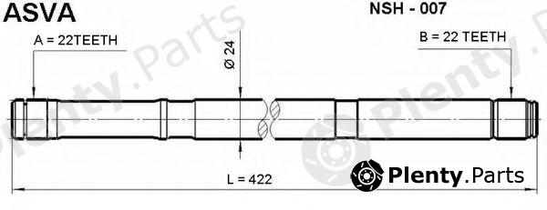  ASVA part NSH007 Replacement part