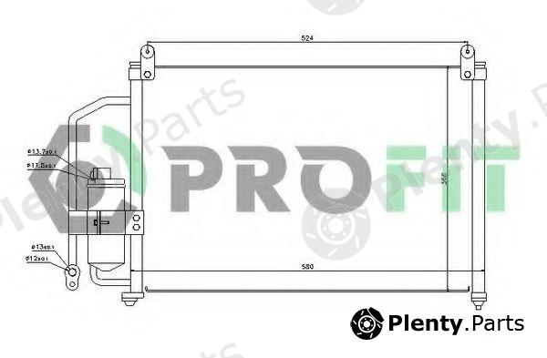  PROFIT part PR1106C1 Condenser, air conditioning