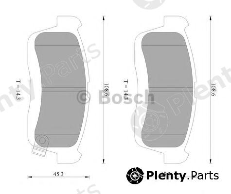  BOSCH part 0986AB2290 Brake Pad Set, disc brake