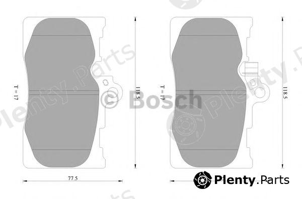  BOSCH part 0986AB2297 Brake Pad Set, disc brake