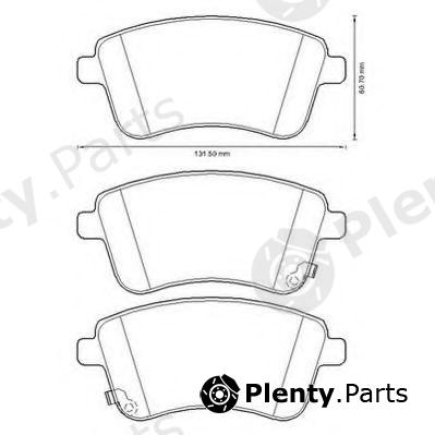  JURID part 572657J Brake Pad Set, disc brake