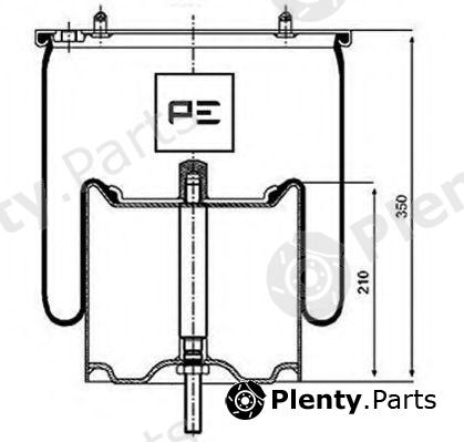  PE Automotive part 084.119-72A (08411972A) Boot, air suspension
