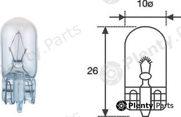  MAGNETI MARELLI part 003921100000 Bulb, licence plate light; Bulb, tail light; Bulb, interior light; Bulb, instrument lighting; Bulb, park-/position light; Bulb