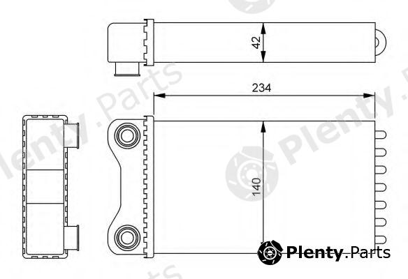  NRF part 54252 Heat Exchanger, interior heating
