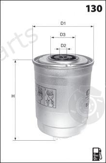  MECAFILTER part ELG5406 Fuel filter