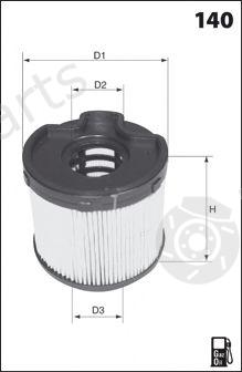  MECAFILTER part ELG5237 Fuel filter