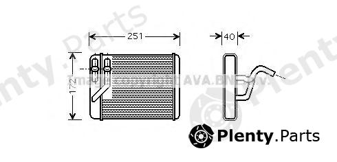  AVA QUALITY COOLING part HY6120 Heat Exchanger, interior heating