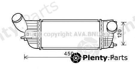  AVA QUALITY COOLING part PE4362 Intercooler, charger