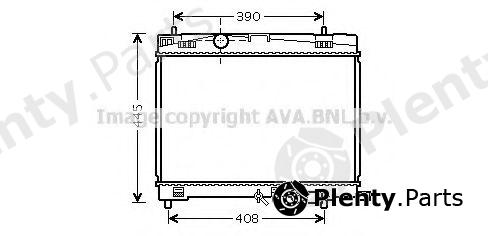  AVA QUALITY COOLING part TO2498 Radiator, engine cooling