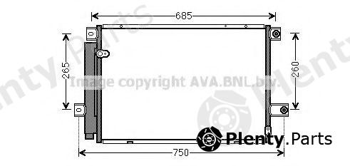  AVA QUALITY COOLING part TOA5559 Condenser, air conditioning