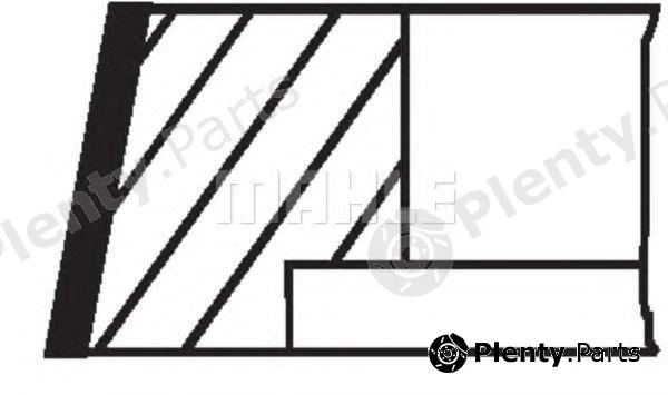  MAHLE ORIGINAL part 00409V0 Piston Ring Kit