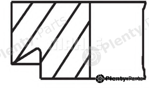  MAHLE ORIGINAL part 03748N0 Piston Ring Kit