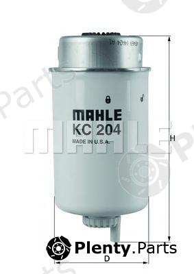  MAHLE ORIGINAL part KC204 Fuel filter