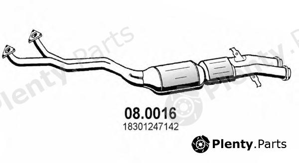  ASSO part 08.0016 (080016) Catalytic Converter