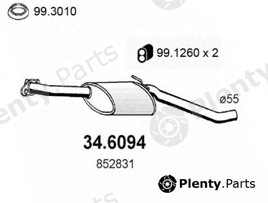  ASSO part 34.6094 (346094) Middle Silencer