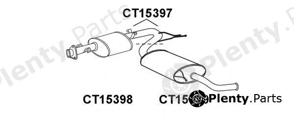  VENEPORTE part CT15398 Front Silencer