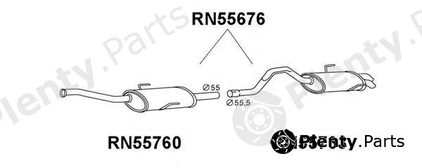  VENEPORTE part RN55676 End Silencer