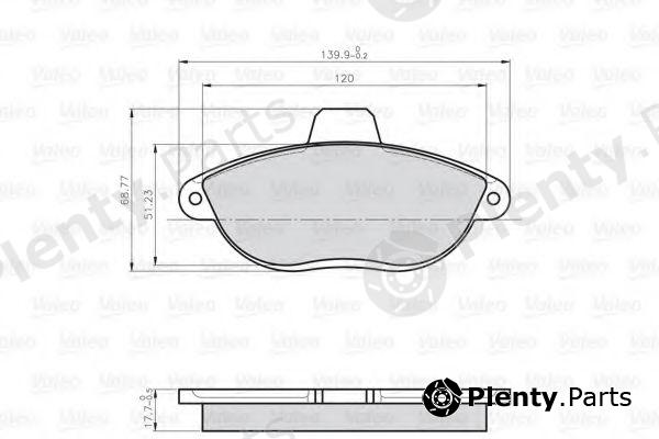  VALEO part 872042 Brake Pad Set, disc brake