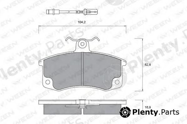  WEEN part 151-1102 (1511102) Brake Pad Set, disc brake