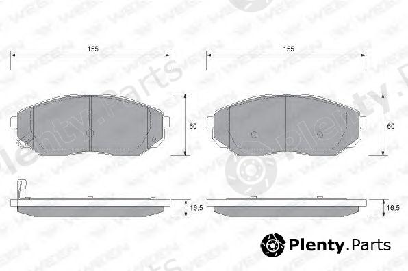  WEEN part 151-1172 (1511172) Brake Pad Set, disc brake