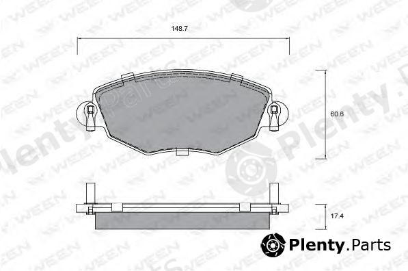  WEEN part 151-1293 (1511293) Brake Pad Set, disc brake