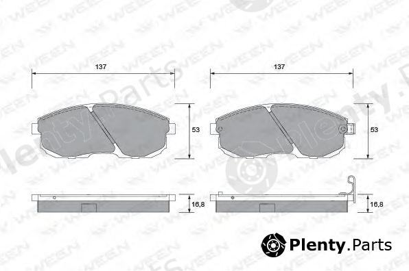  WEEN part 151-1355 (1511355) Brake Pad Set, disc brake