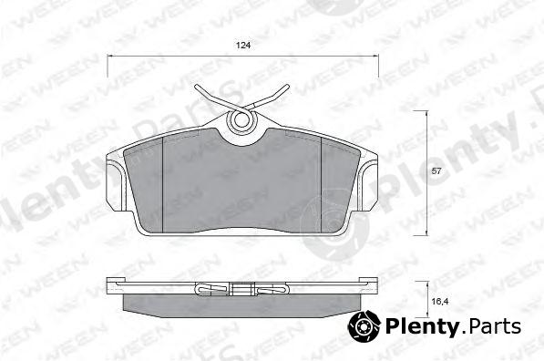  WEEN part 151-2167 (1512167) Brake Pad Set, disc brake