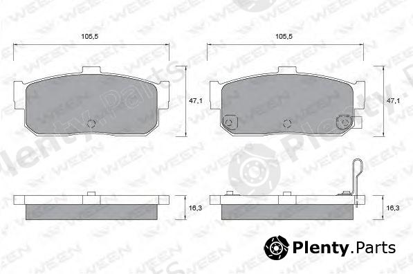  WEEN part 151-2251 (1512251) Brake Pad Set, disc brake