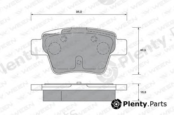  WEEN part 151-1243 (1511243) Brake Pad Set, disc brake