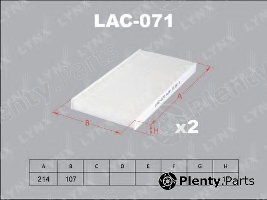  LYNXauto part LAC071 Filter, interior air