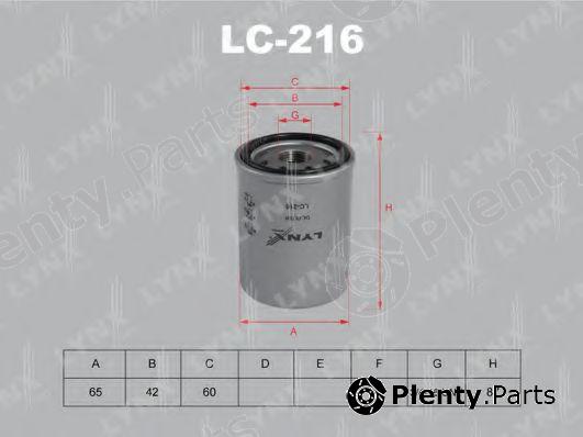  LYNXauto part LC216 Oil Filter
