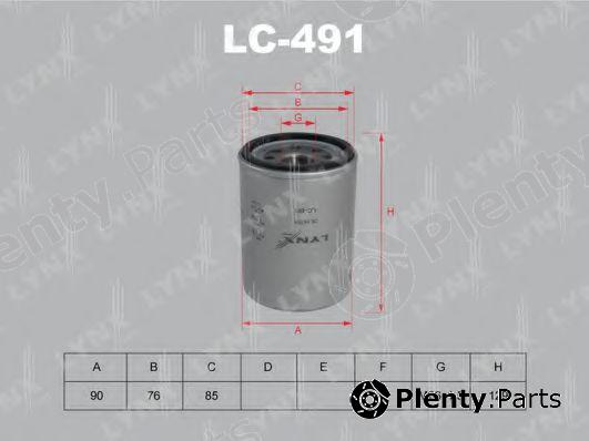  LYNXauto part LC491 Oil Filter